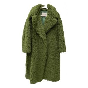 Stand Studio Olive Teddy Jacket